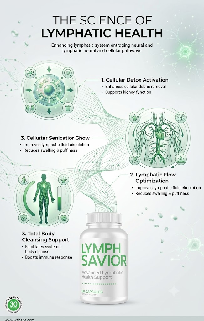 How Lymph Savior works: lymphatic flow support and cellular cleansing support